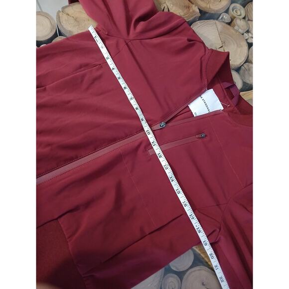 BR Standard flyweight Bomber jacket crystal claret burgundy Banana Republic SP - Picture 4 of 9